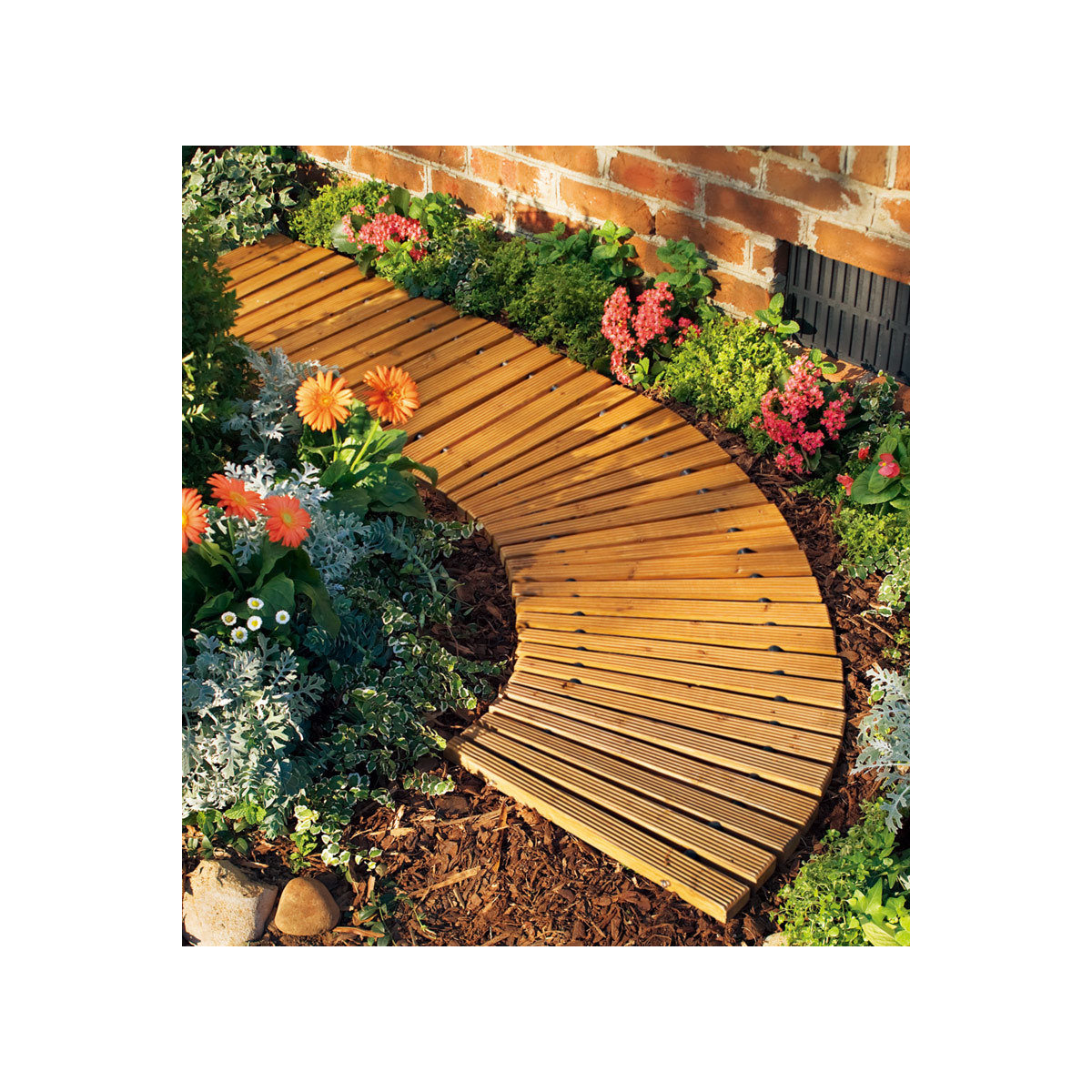 Plow & Hearth Wooden Garden Pathway - Thumbnail 2