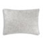 Cloud9 Design Onyx White Pillow 14" L Velvet Hand Beaded Glam Rectangular Accent Cushion with Zipper Closure