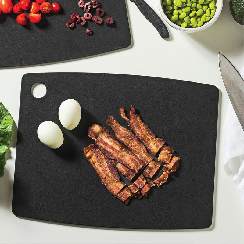 Slate Composite Wood Dishwasher Safe Cutting Board, 14.5" x 11.25"