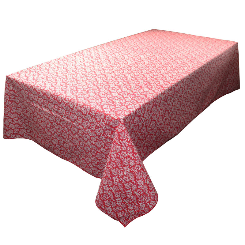 Nappes Botanic Flower, 120 po x 58 po, Rouge