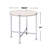 Round End Table With X-Shape Support, Drink Table