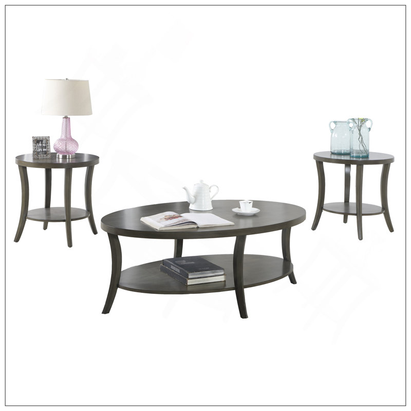 Ensemble de tables basses Perth, Gris
