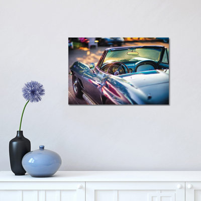 Classic Corvette Ready For A Cruise by George Oze - Wrapped Canvas Photograph
