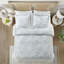 Ensemble de housse de couette blanc-119922332