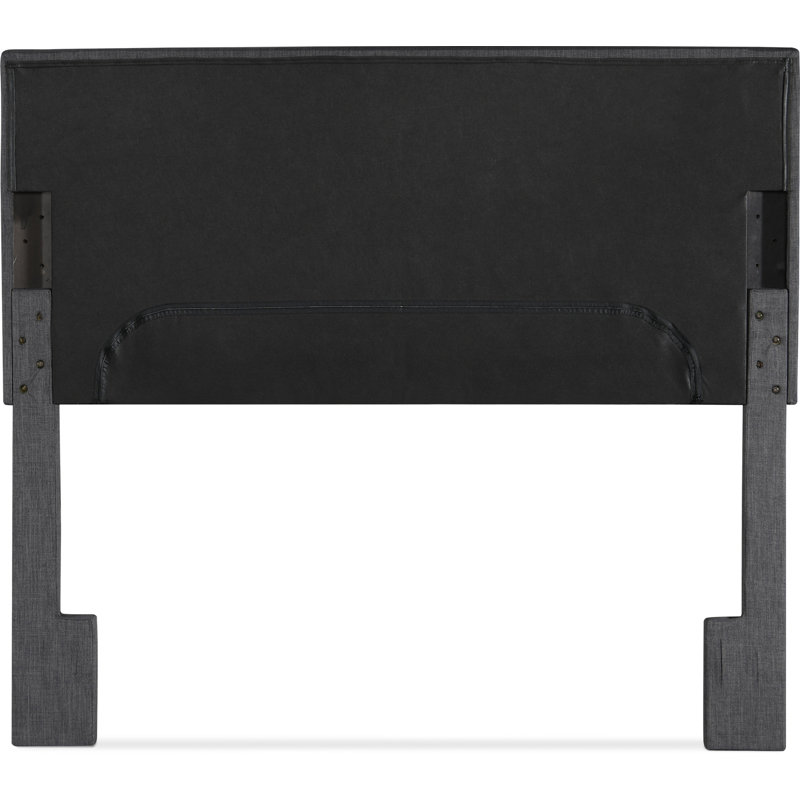 Tête de lit rembourrée Serta Palisades, Gris charbon, Grand