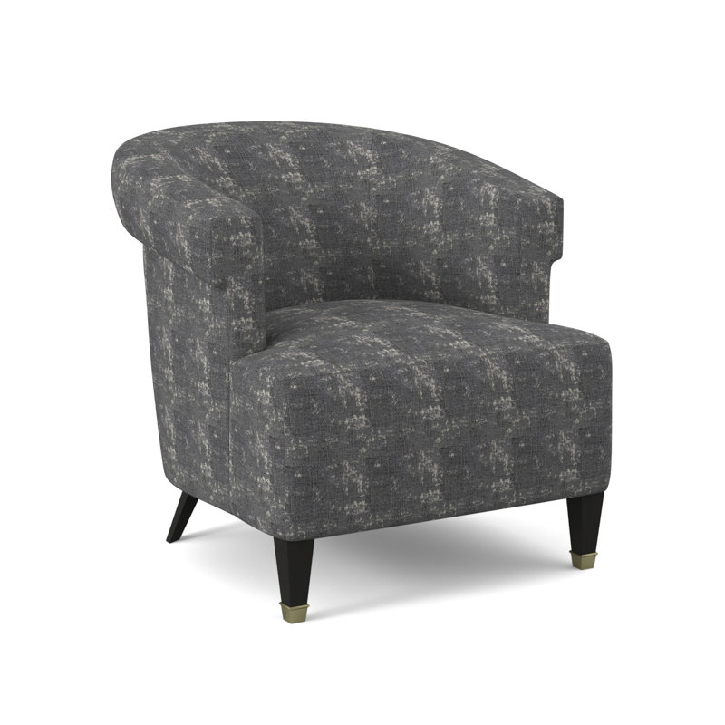 Madame Barrel Chair, Elise Linen, Espresso