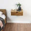 Falkland Walnut Floating Nightstand (Medium 46x35x15 cm)