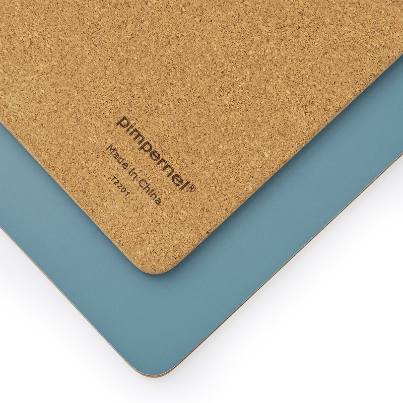 Pimpernel Wood Solid Colour Rectangle Placemat, Evergreen