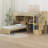 Karanfila Twin Over Twin Loft Bed With Built-In Desk And Staircase, With Storage Compartments And Shelves-1643020732