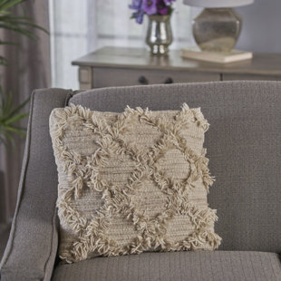 Liles Wool Geometric 17" Throw Pillow