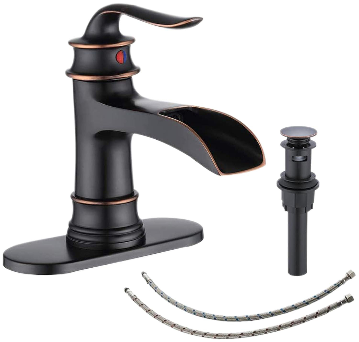 Rainbow Home Waterfall Faucet Bathroom Faucet Single Handle One Hole ...
