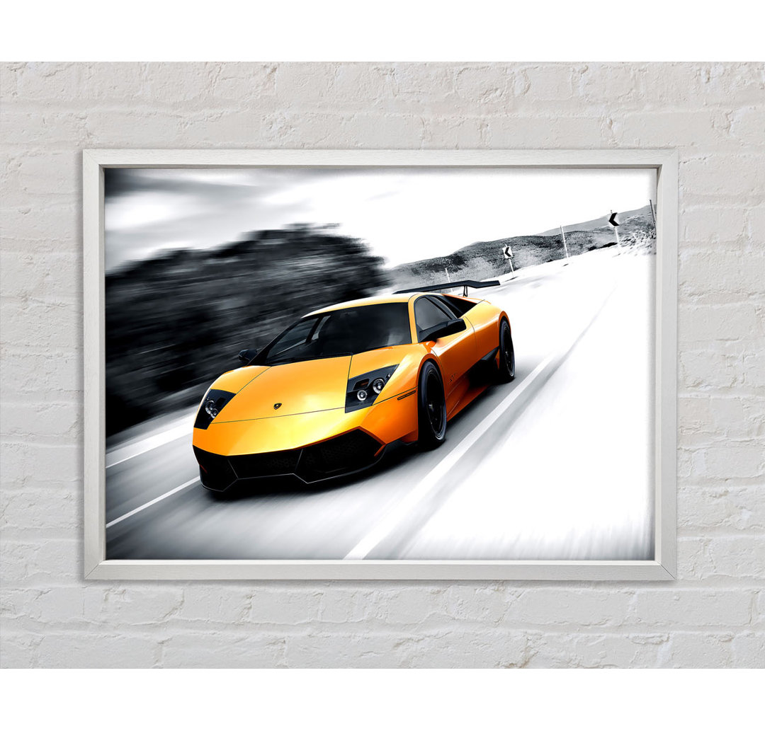 Lamborghini Murcielago LP 670-4 - Einzelner Bilderrahmen Kunstdrucke auf Leinwand