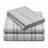 4-Piece Double Stripe Microfiber Sheet Set - Super Soft, Wrinkle-Resistant Hotel Quality Bedding with Deep Pockets-128922419