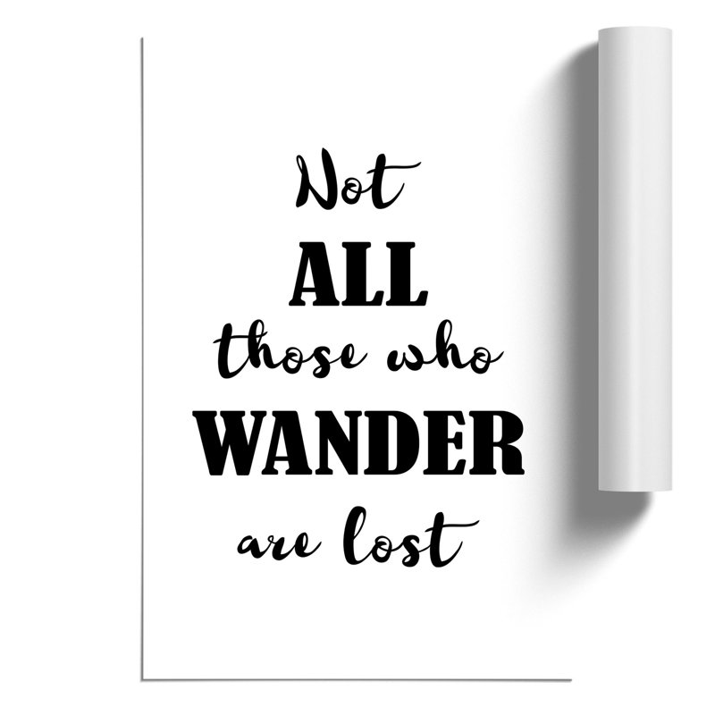 Those Who Wander - Frameless Print, 84cm H x 59cm W x 0.1cm D