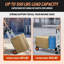 Chariot de manutention pliable et convertible SEKAM avec poignée réglable, capacité de 227 kg, cadre en aluminium, orange