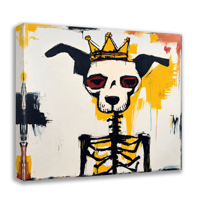 Chien 1 - Hommage - Basquiat, estampe numérique sur toile tendue avec châssis