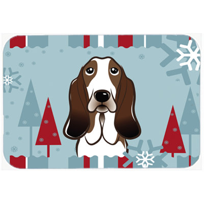 Tatig Basset Hound Glass Cutting Board