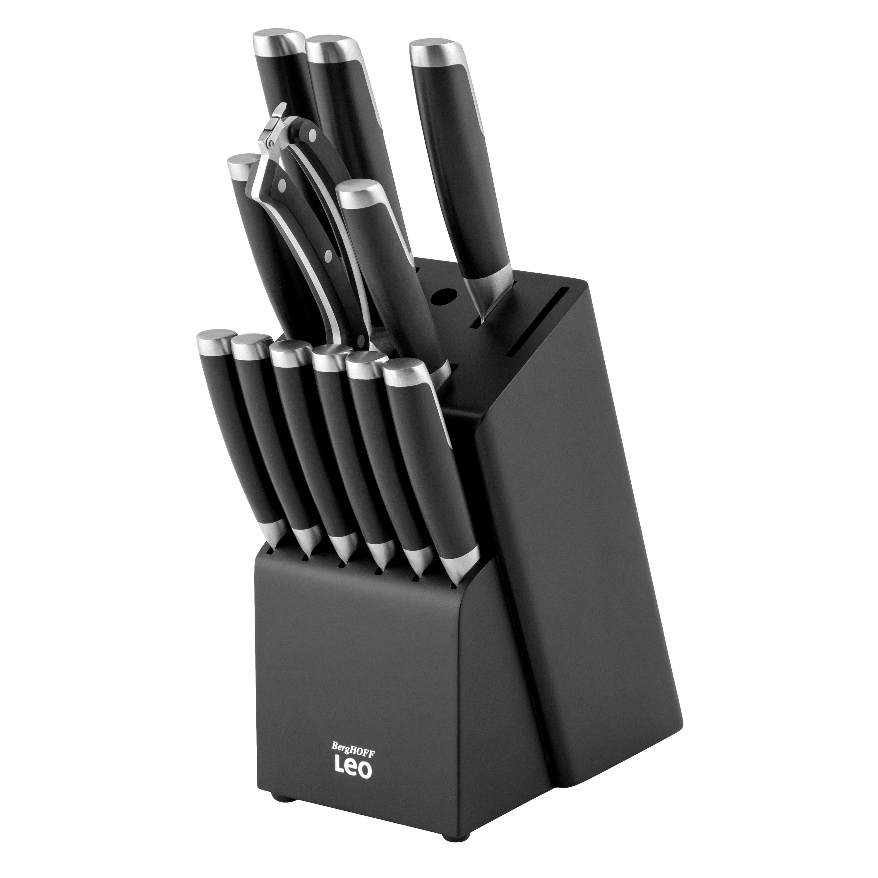 BergHOFF Graphite Stainless Steel 13Pc Knife Block Set Wayfair