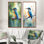Art mural 2 pièces "Martin-pêcheur à la ferme" - animaux