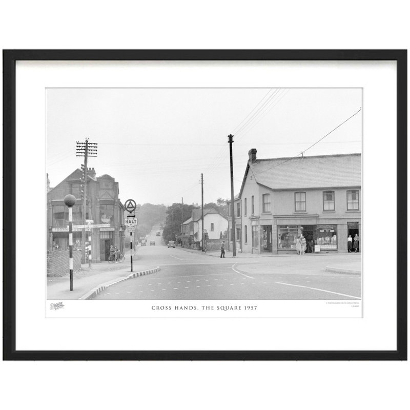 Cross Hands, The Square 1957 by Francis Frith - Single Picture Frame Print, 45cm H x 60cm W x 2.3cm D