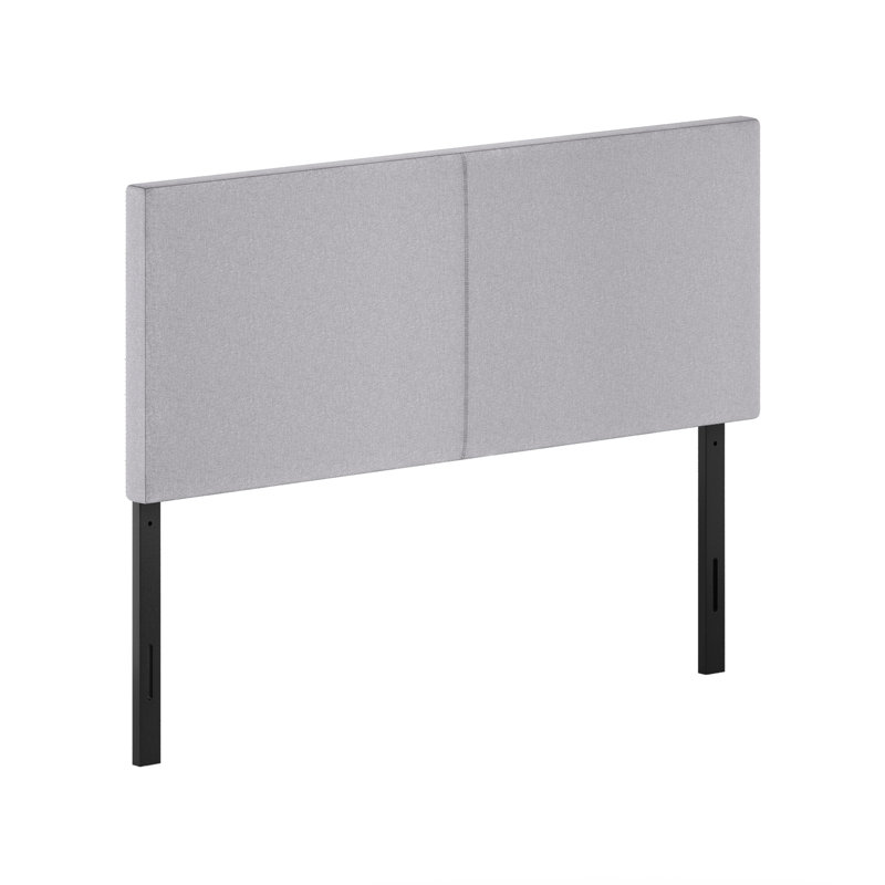 Tête de lit tapissier Karp, gris, Double