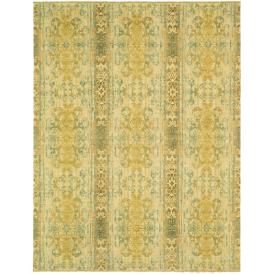 Castillian Hand-Knotted Gold/Yellow Area Rug