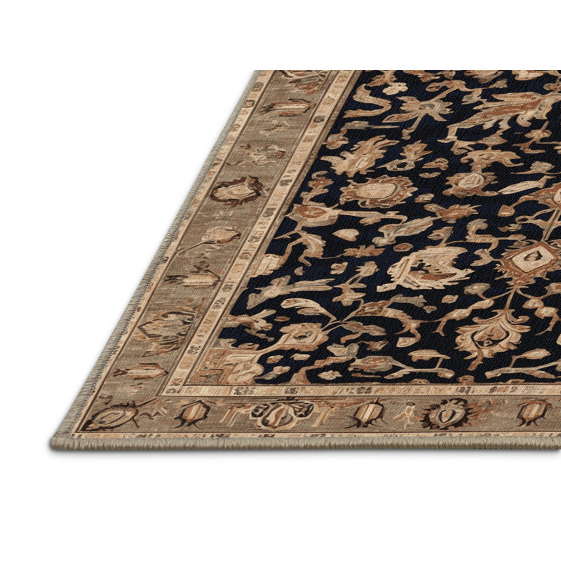 Tapis brun turc lavable à la machine, Tapis de couloir 2 pi x 5 pi