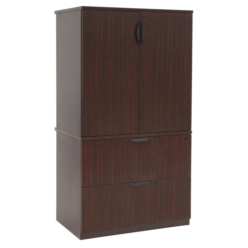 Nevjana Office Storage Cabinet, Mahogany