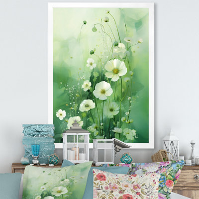 " Green And White Seasons Symphony "