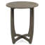 Table en bois 27,5 po en gris - décor de style rustique confortable