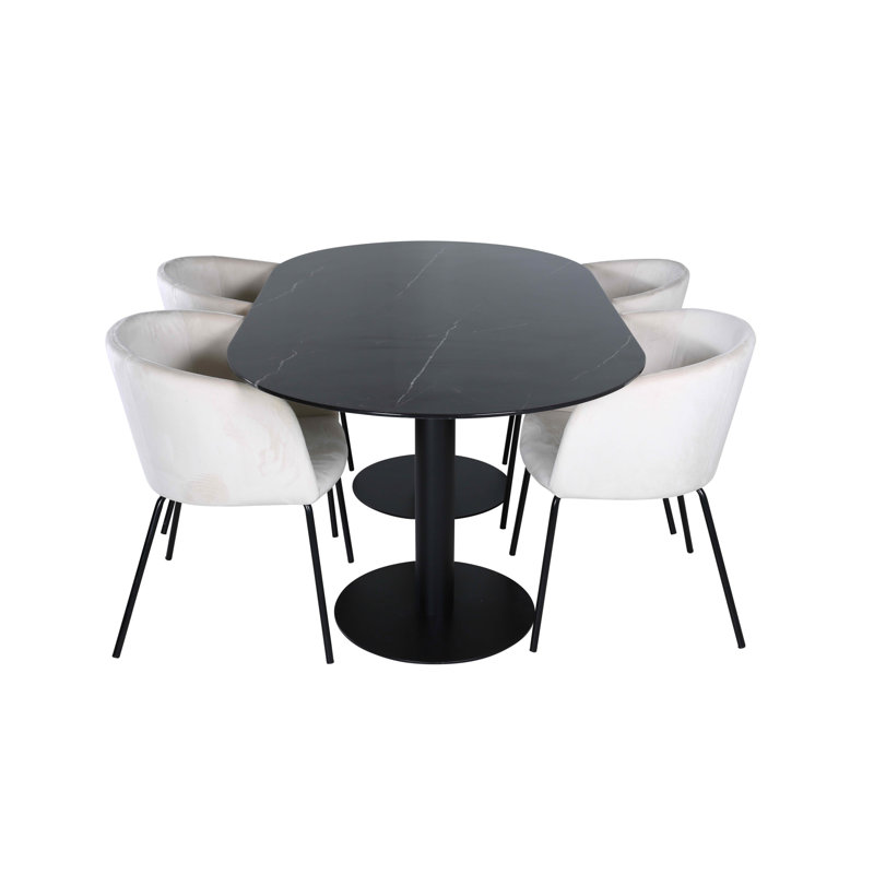 Pillan 4 - Person Dining Set, Beige