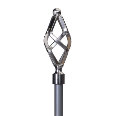 Genest Steel Adjustable Single Curtain Rod