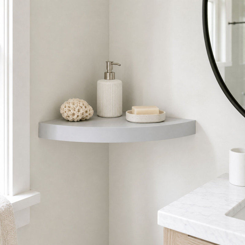 Hudson Floating Shelf, Gray