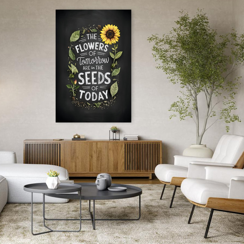 Fleurs d'aujourd'hui, H 48 po x l 32 po