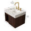 Meuble-lavabo moderne (avec meuble-lavabo et lavabo) avec rangement