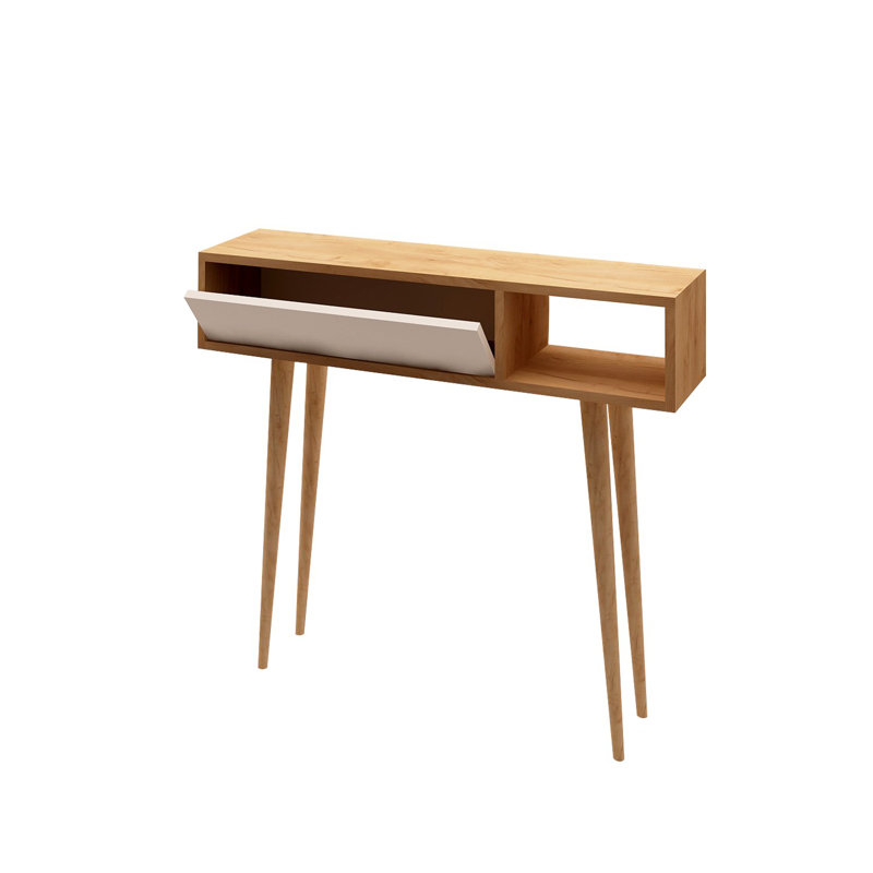 Eccleshall Dressing Table, Brown/White