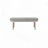 Chenille Upholstery Sleek  Bench