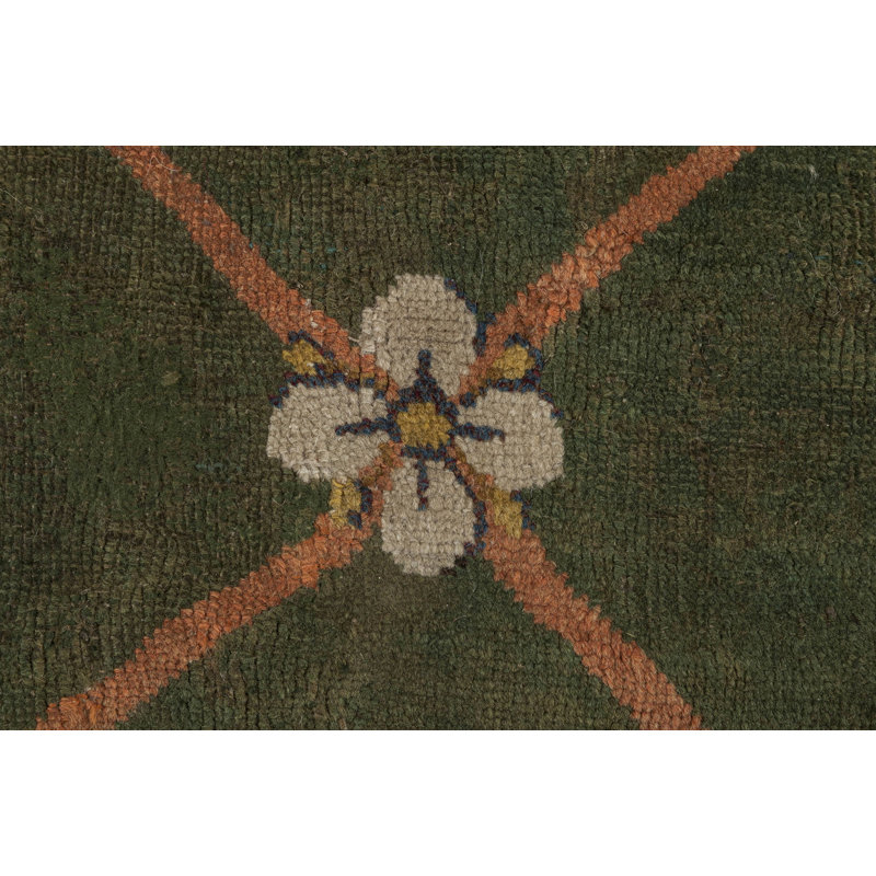 One-of-a-Kind Rectangle 6'10" x 7'3" Hand Knotted Area Rug