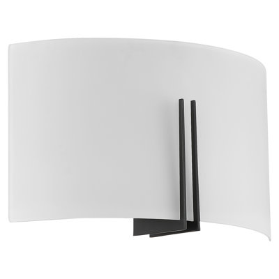 Plafonnier encastré 2 lumières noir mat