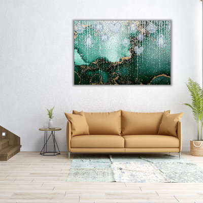 Emerald Glitter - reproduction d'art sur toile
