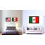 « Mexico Country flag », impression d’art graphique sur toile encadrée-41276276-41927298