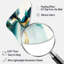 «Teal and Gold Abstract Expression I», art mural asymétrique abstrait à l'encre liquide en forme de Boomerang-108142456