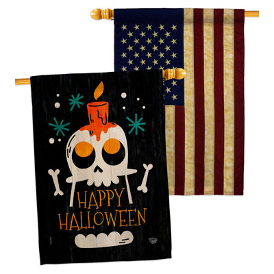 Drapeau de maison en polyester 2 côtés 3 pi 3 po x 2 pi