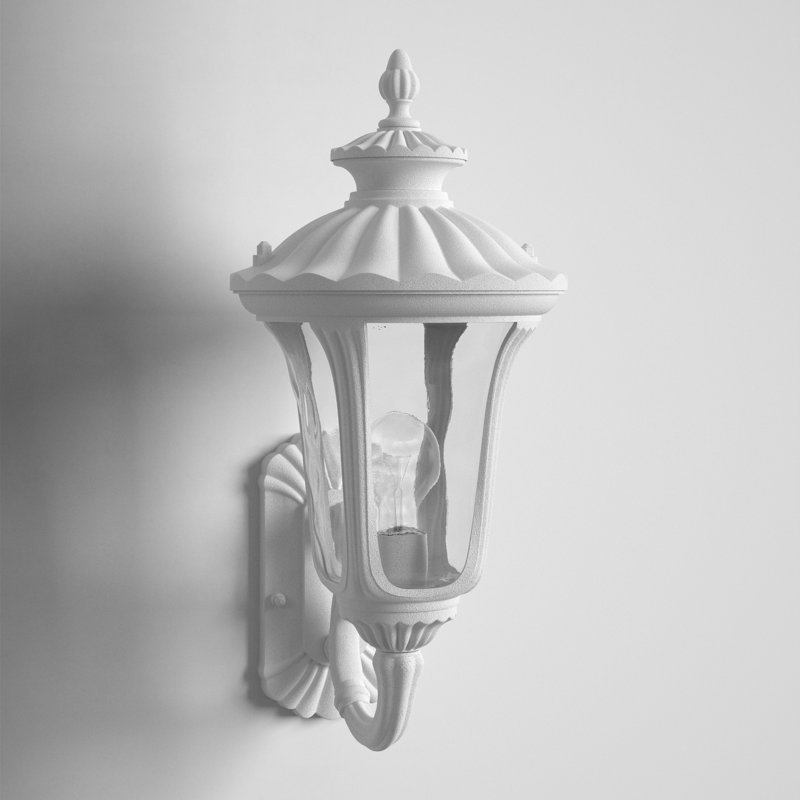 Arelene Wall Light, 15.5" H x 7.25" W x 8.75" D, Textured White