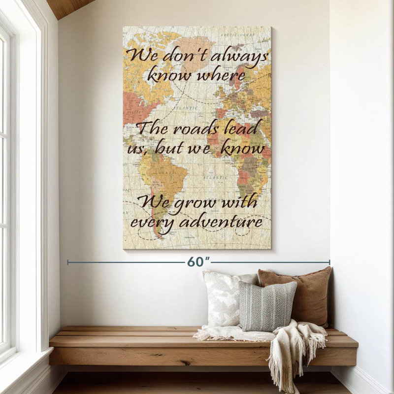 «Tergel Grow With Every Adventure», H 51 po x l 34 po