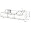 Canapé d'angle modulaire Byrne de 143 pouces en velours rouille-135242396