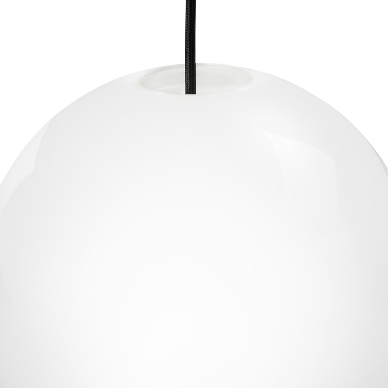 Cafè Opal 1 - Light White Single Pendant, 25" W x 25" D