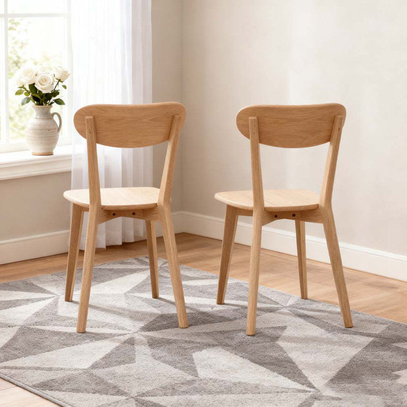 Chaise de salle à manger en bois, Naturel