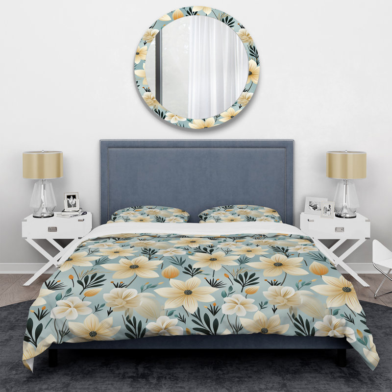 Ensemble de housse de couette Ivory Coastal Harmony, Housse de couette pour très grand lit et 2 très