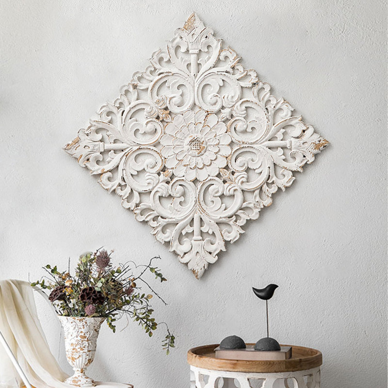 Décoration murale carrée 22 po French Country
